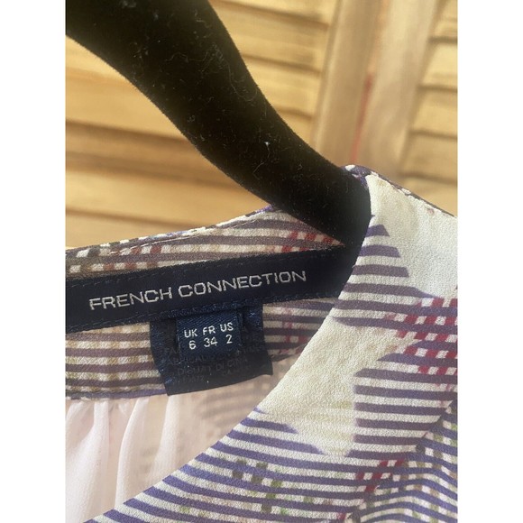 French Connection dress Cherry Orchard Georgette Size 6 - Picture 4 of 4